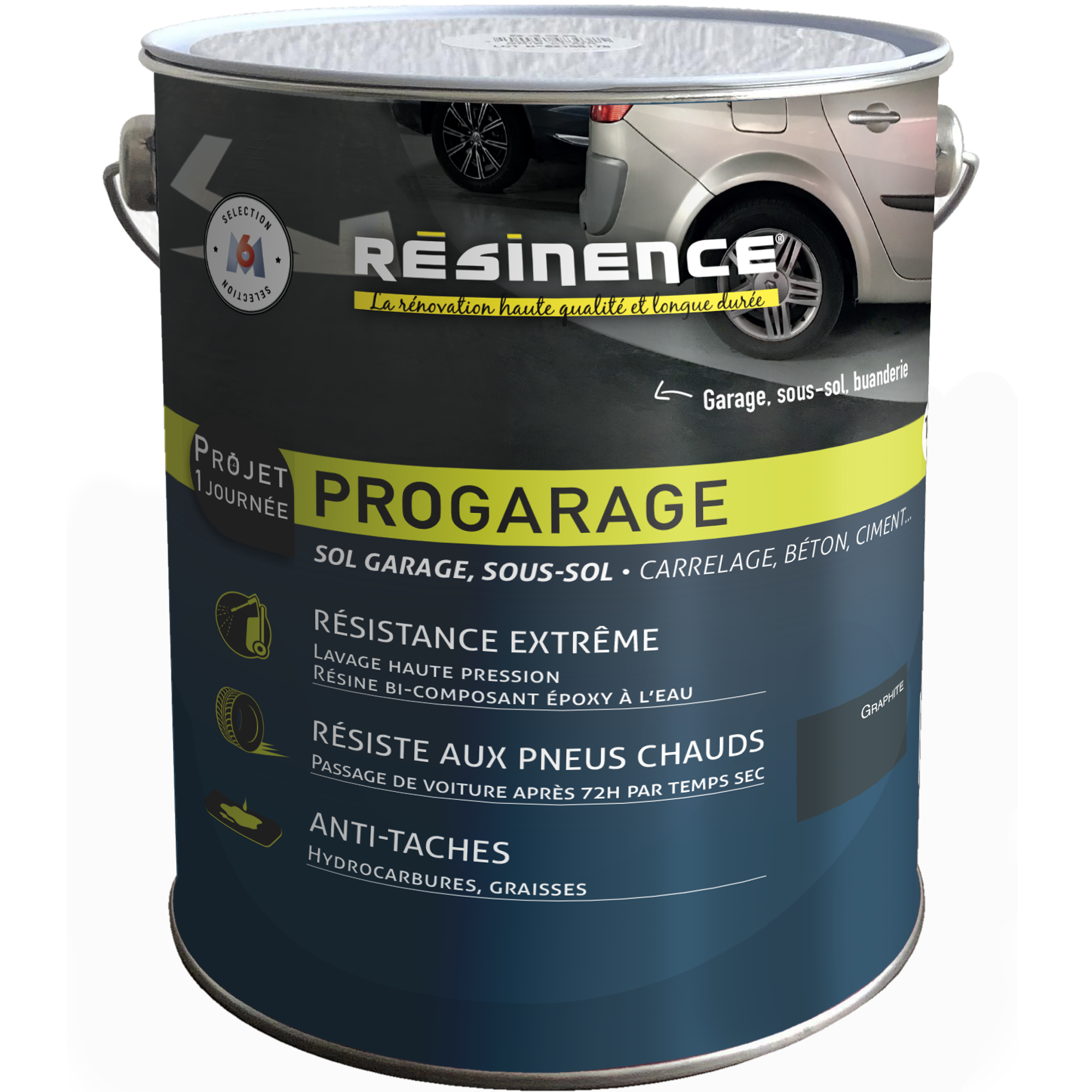 Résine Progarage sol 2L graphite RESINENCE