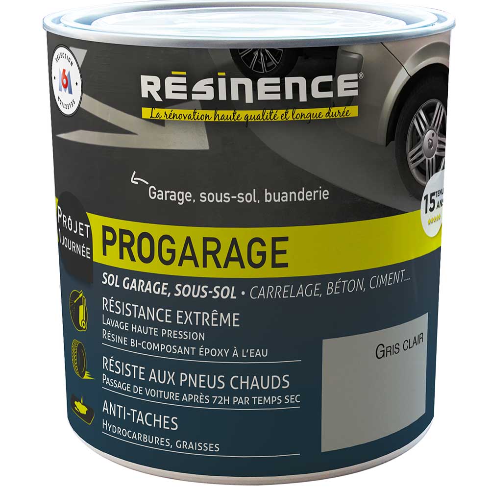 Résine Sol ProGarage Gris clair 300ml - RESINENCE