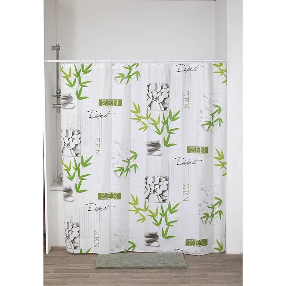 Rideau de douche Peva 180 x 180 cm blanc Intemporelle - TENDANCE