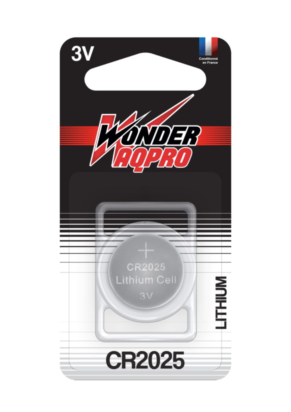 Pile Bouton Lithium CR2025 3V Wonder