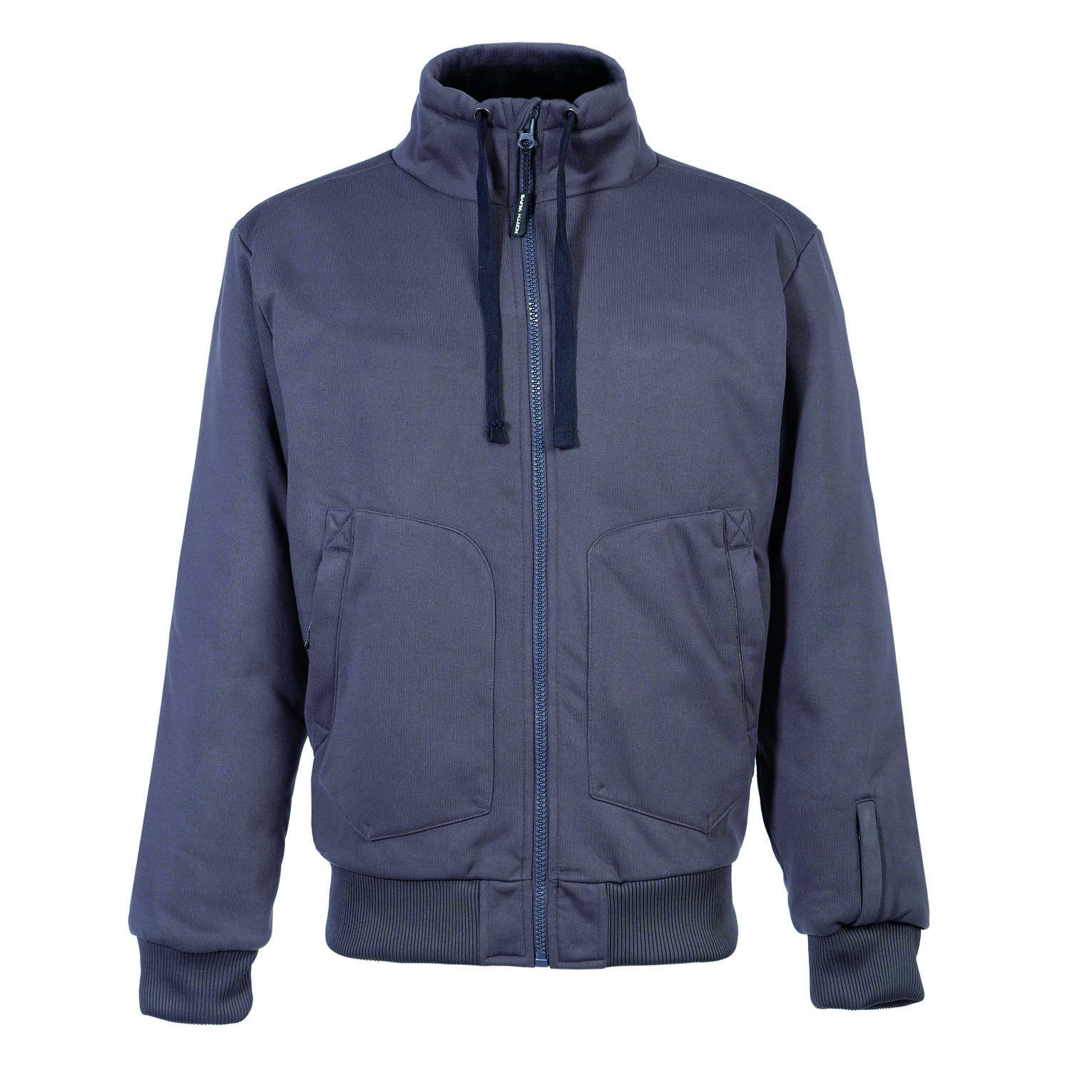 Gilet “blériot” double fourrure gris