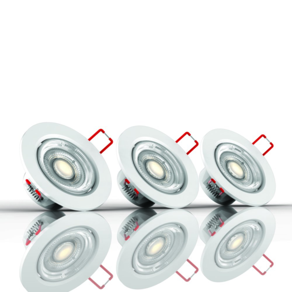 3 spots encastrables led intégrée 345lm 50w 2700k