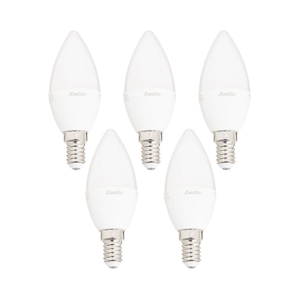 5 ampoules SMD E27 806lm 5,3W Blanc neutre - XANLITE