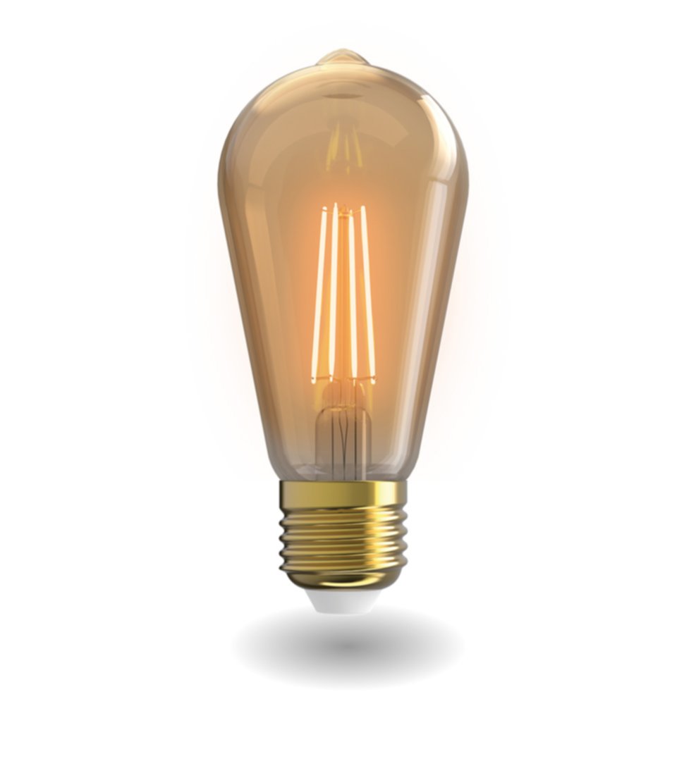 Ampoule led filament connectée ST64  E27 470lm 5,5W variable - KOZII