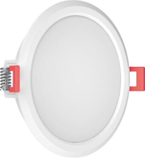 Dalle encastrable ronde 800lm IP44 blanc saillie ou encastrable - XANLITE