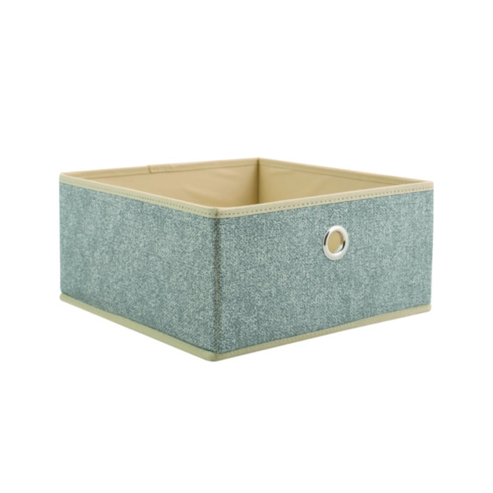 Cube de rangement pliable microaérée 26 x 26 x 13 cm gris - MSV