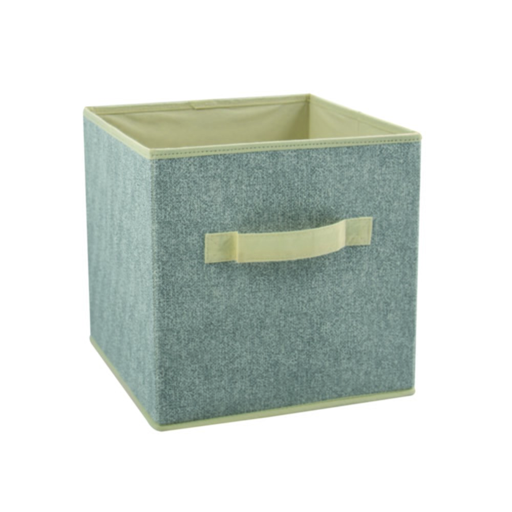 Cube de rangement pliable microaérée 26 x 26 x 26 cm gris - MSV