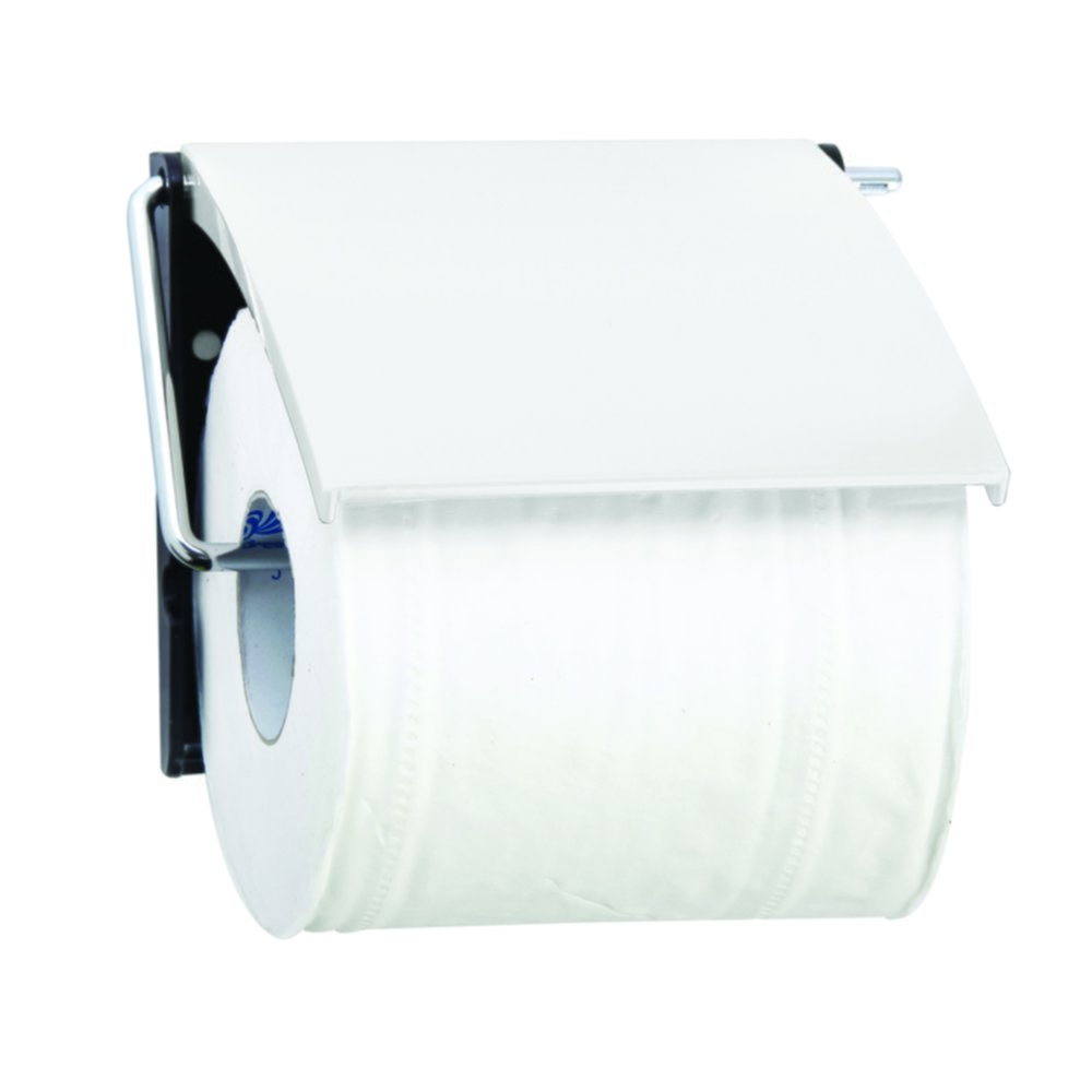 Porte Rouleau Papier Wc Mural PS & Acier Blanc