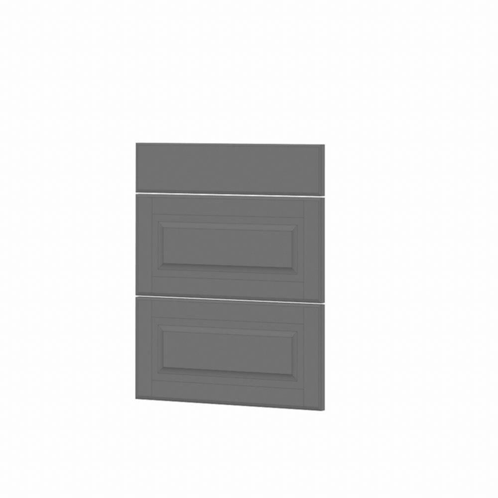 Façace 3 tiroirs cuisine Liath MDF PVC gris 71x59,7x1,8cm