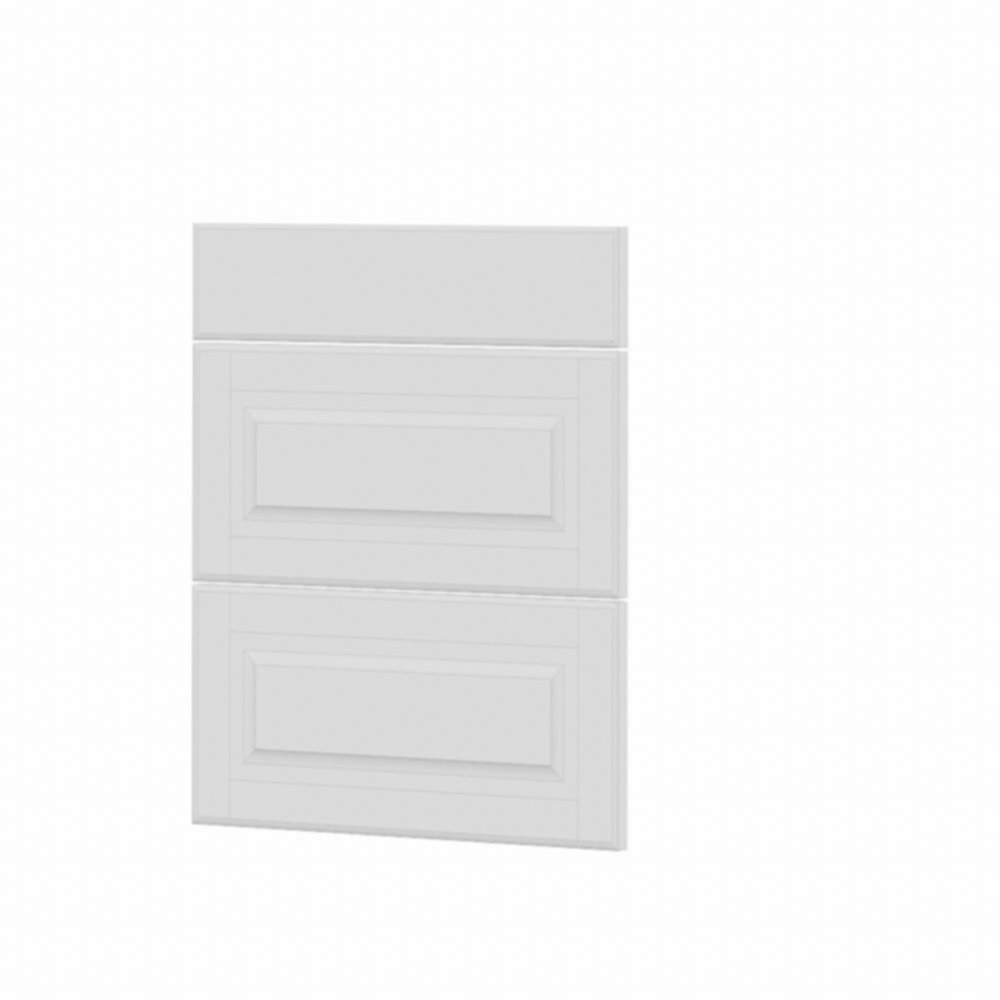 Façace 3 tiroirs cuisine Liath MDF PVC blanc 71x59,7x1,8cm