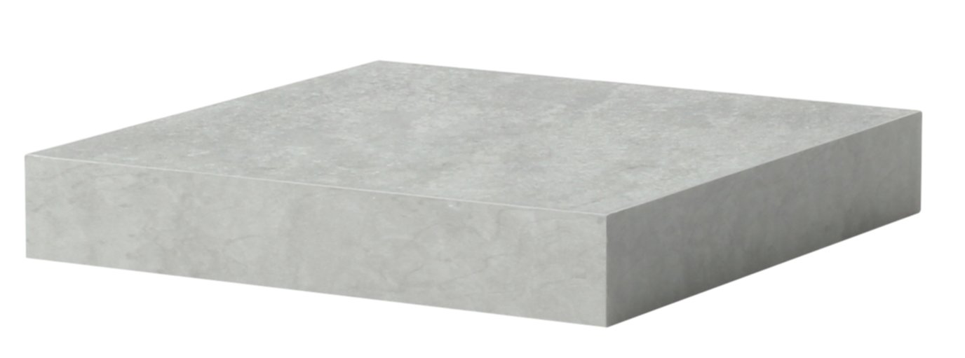 Tablette DS4 MDF 38 mm 23 x 23,5 cm béton - DECO SYSTEM