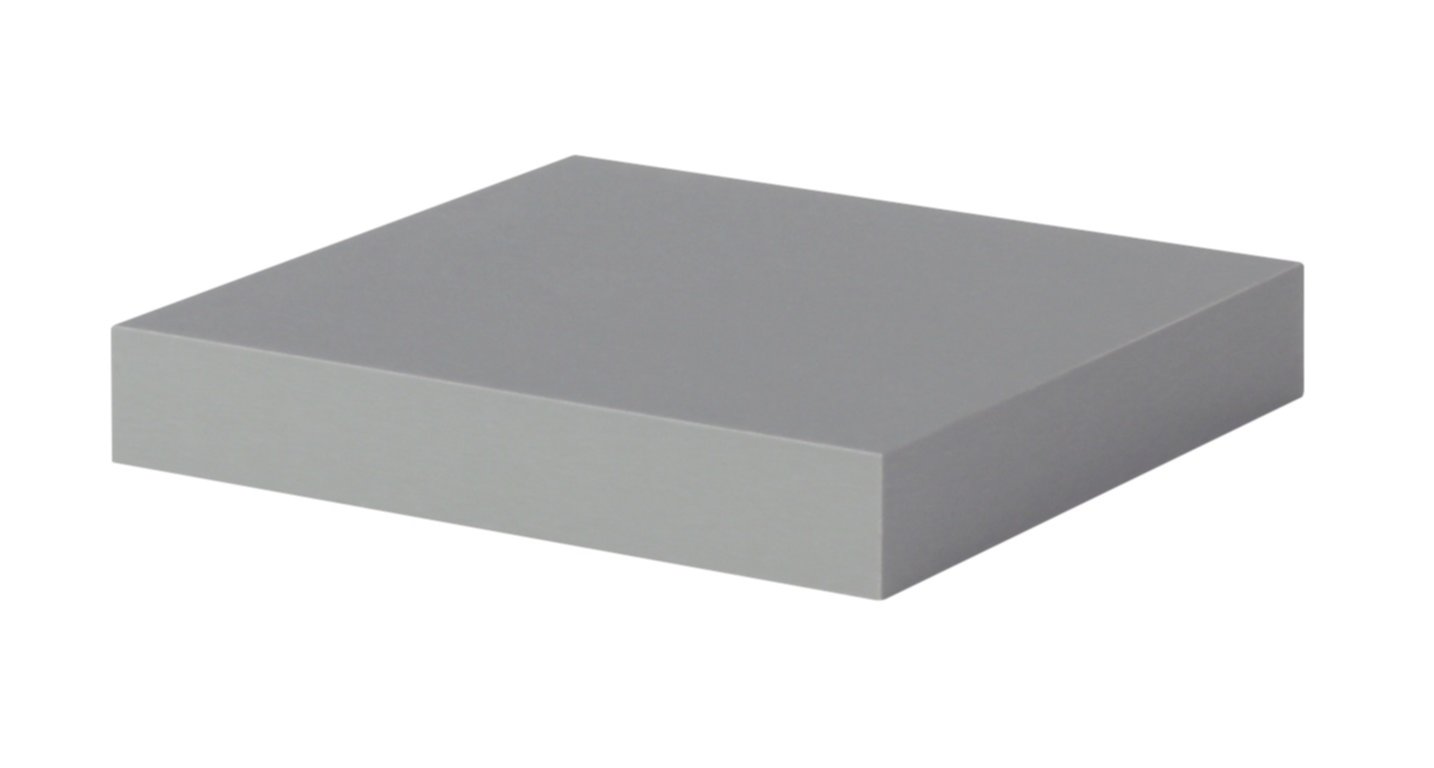 Tablette DS4 MDF 38 mm 23 x 23,5 cm alu - DECO SYSTEM