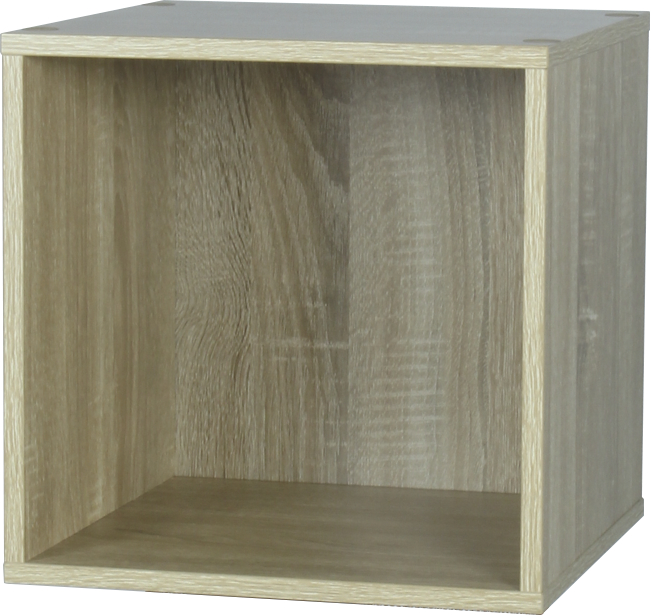 Étagère modulaire Cubbox 1 case 12mm 31,5x31,5x29,5cm chêne - DECO SYSTEM