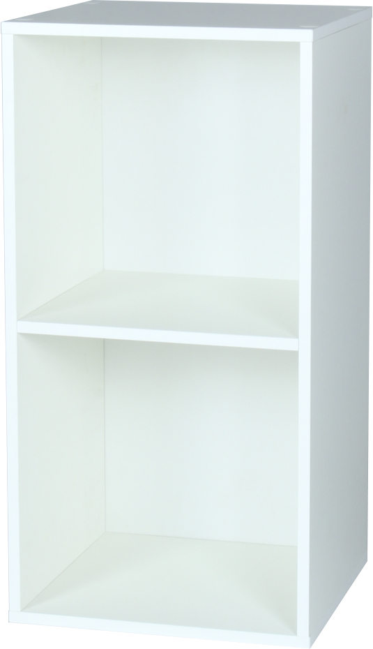 Étagère modulaire Cubbox 2 cases 12mm 61,3x31,5x29,5cm blanc - DECO SYSTEM