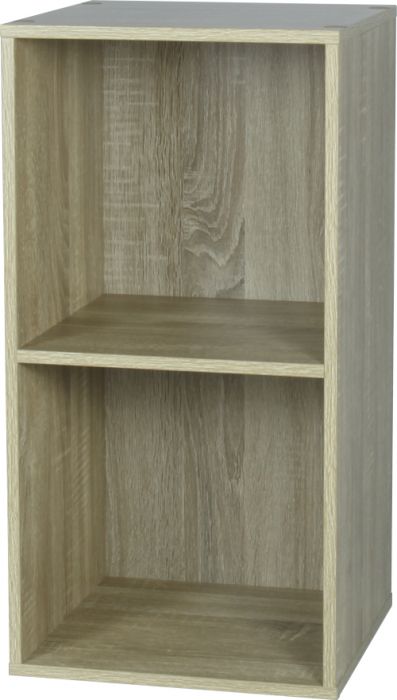 Étagère modulaire Cubbox 2 cases 12mm 61,3x31,5x29,5cm chêne - DECO SYSTEM