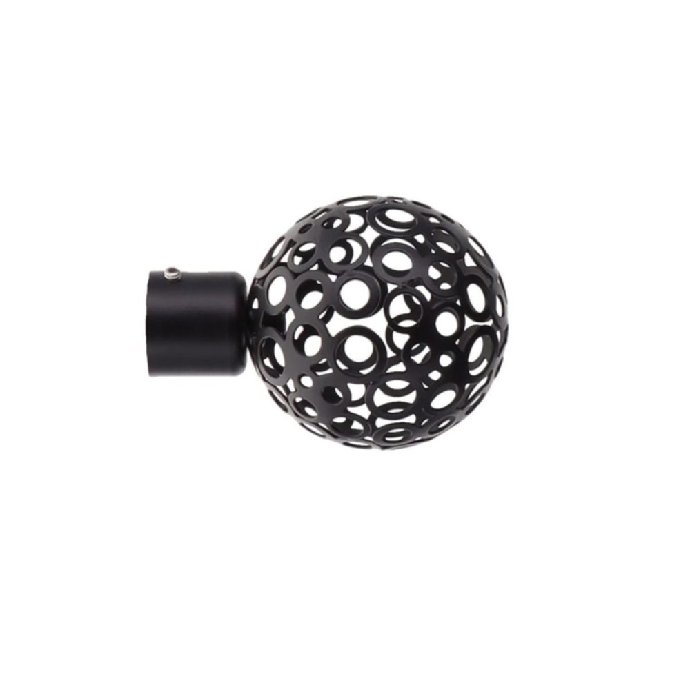 Lot de 2 embouts Boule perforée D20 noir mat