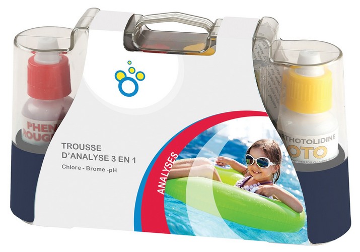 Test liquide 3 en 1 (cl, br, ph) gamme o