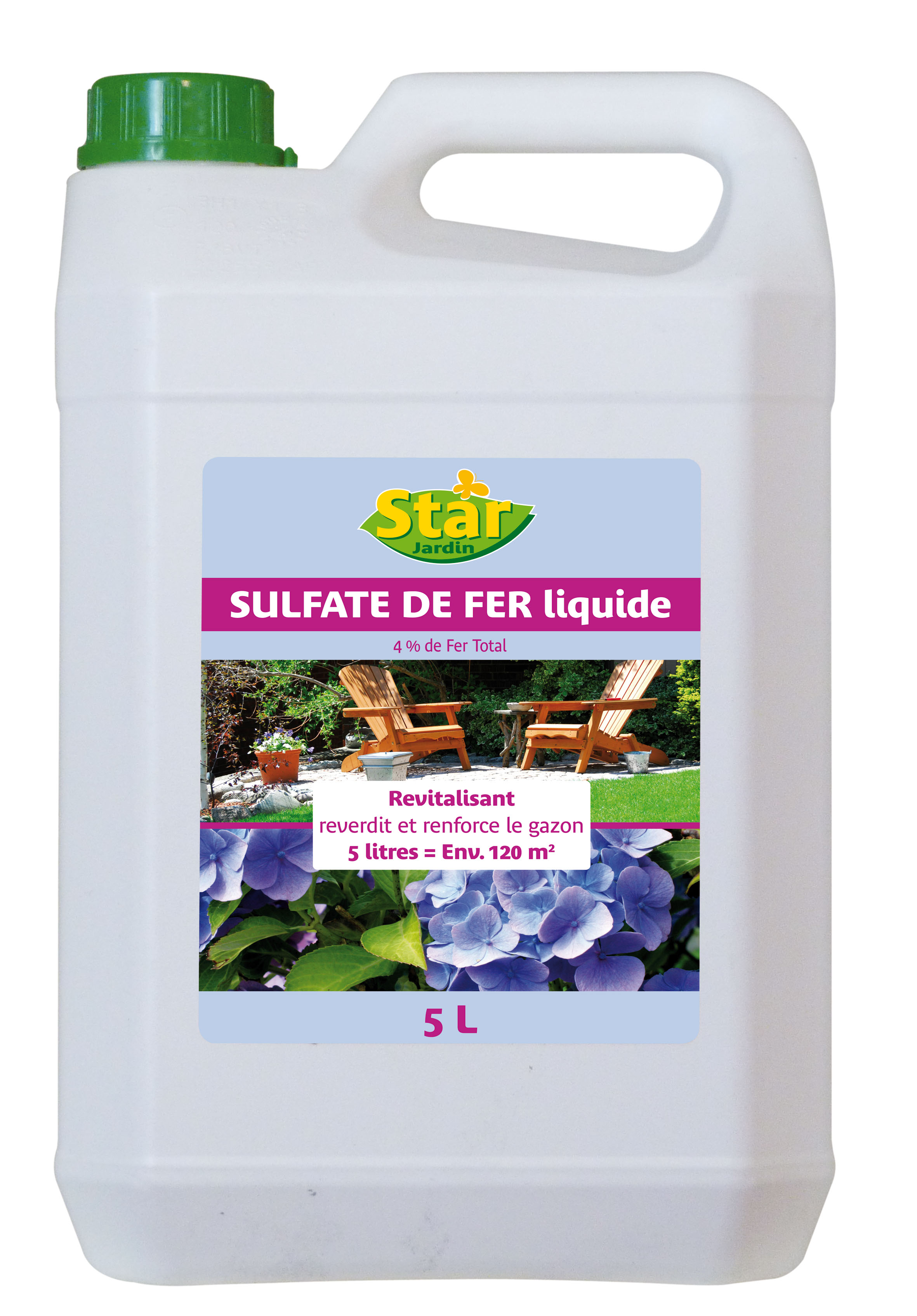 Sulfate de fer liquide 5 l (bidon) 