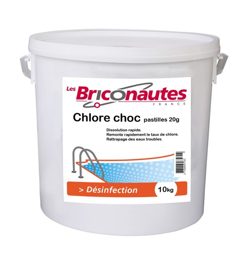 Chlore choc en pastilles de 20 grammes