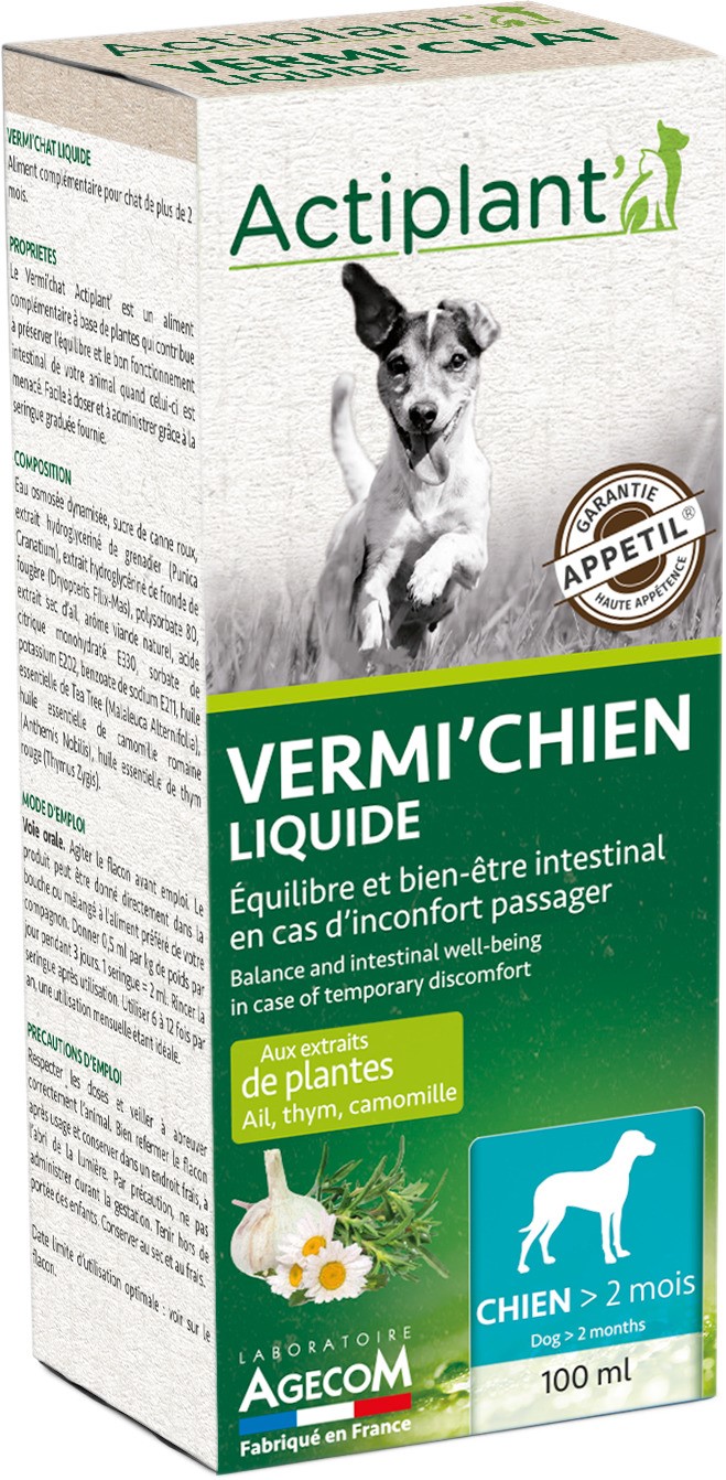 Vermi'Chien Liquide 100ml - ACTIPLANT'