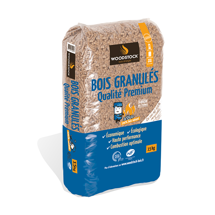 Pellets de bois 15kg - WOODSTOCK