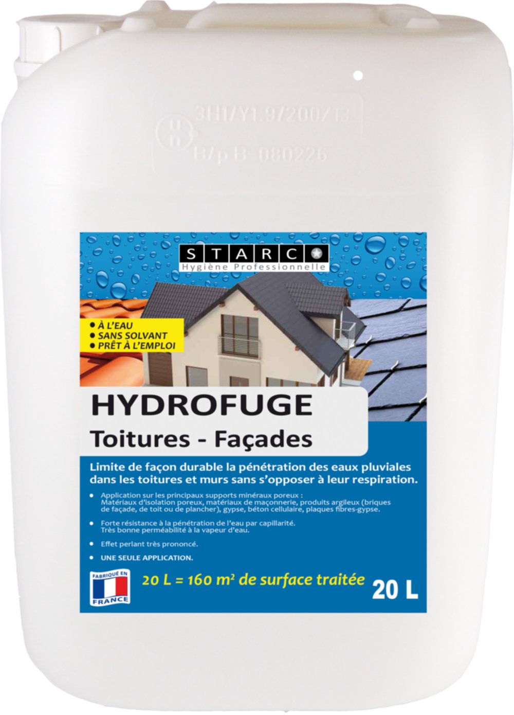 Hydrofuge toitures facades 20l