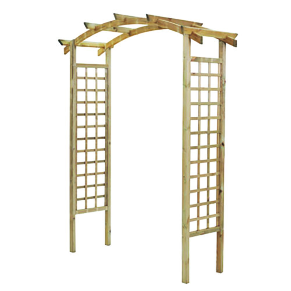 Pergola double cintrée traitée 700x2300x2,10m