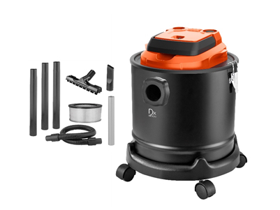 Aspirateur cendre/poussière 18 l 1200 w sur roulettes