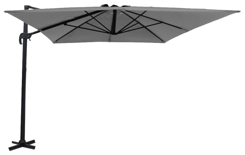 Parasol déporté Palma Ø3x4m Gris