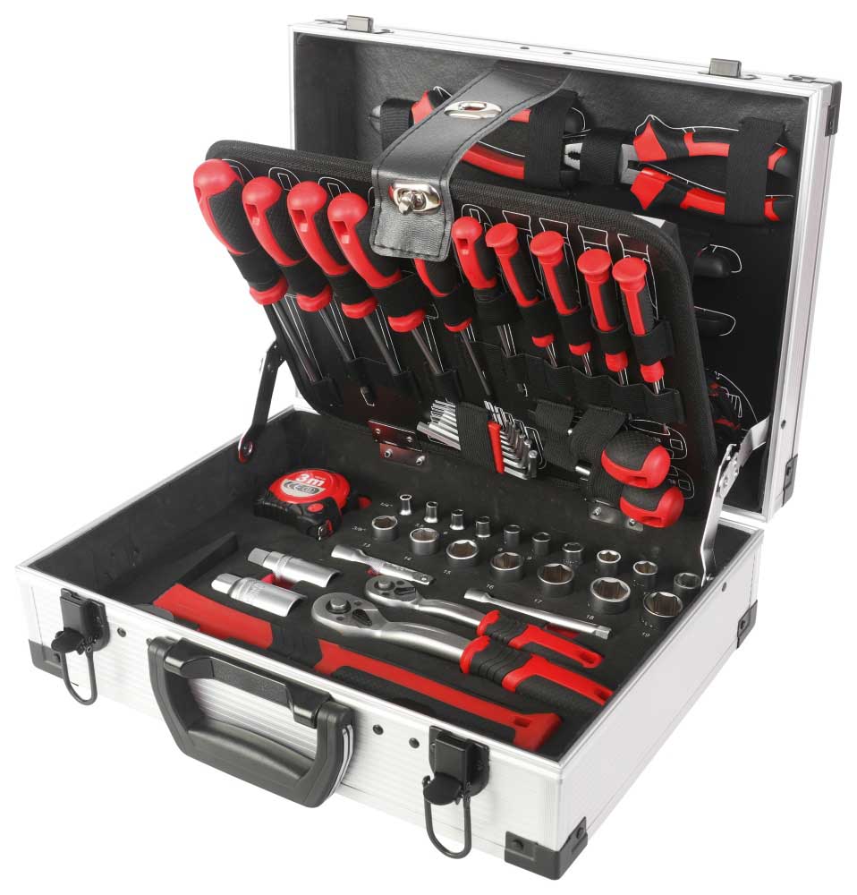 Coffret outillage aluminium avec 110 outils