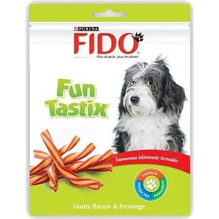 Friandises Chien FunTastix Bacon/Fromage 150gr - FIDO