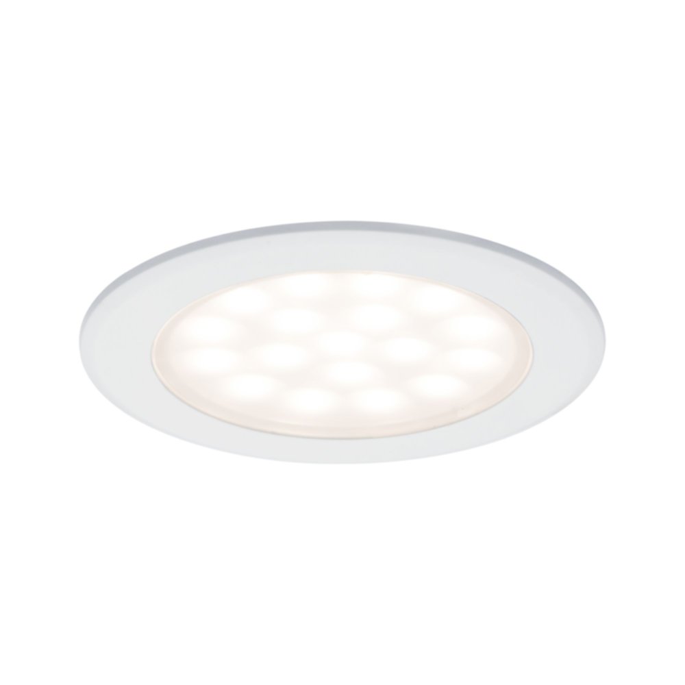 2 Spots Encastrables Meuble 2,5W 230/12V Blanc