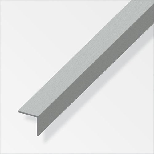 Profilé cornière égale alu brossé 10 x 10 mm L. 1 m