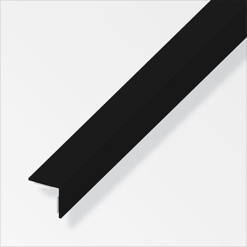 Profilé cornière égale adhésive PVC noir 20 x 20 mm L. 2,5 m