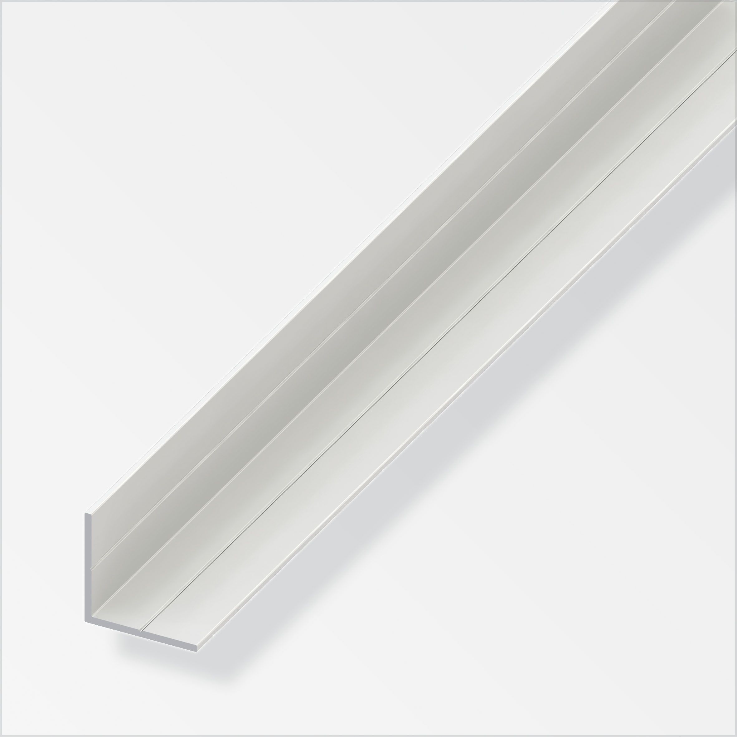 Profilé Combitech cornière égale PVC 19,5 x 19,5 mm L. 1 m