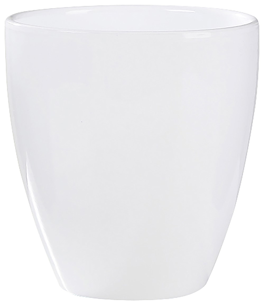 Vase Orchidées 620 Alaska Céramique Ø14cm h15cm Blanc - DEROMA