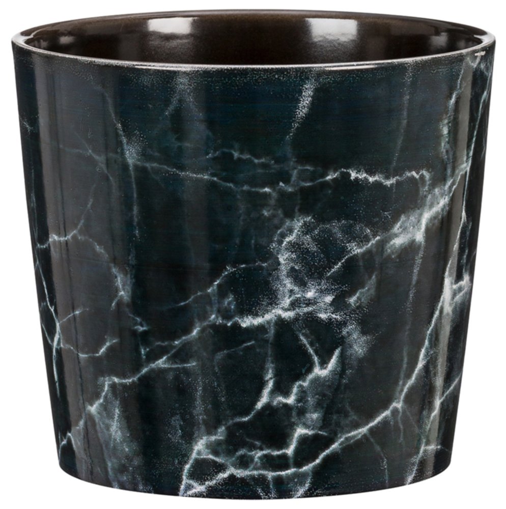 Cache-Pot Black Marble Céramique ∅12,8X11,7cm