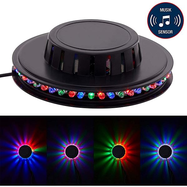 Roue Lumineuse Colour Noir PVC 48 LED