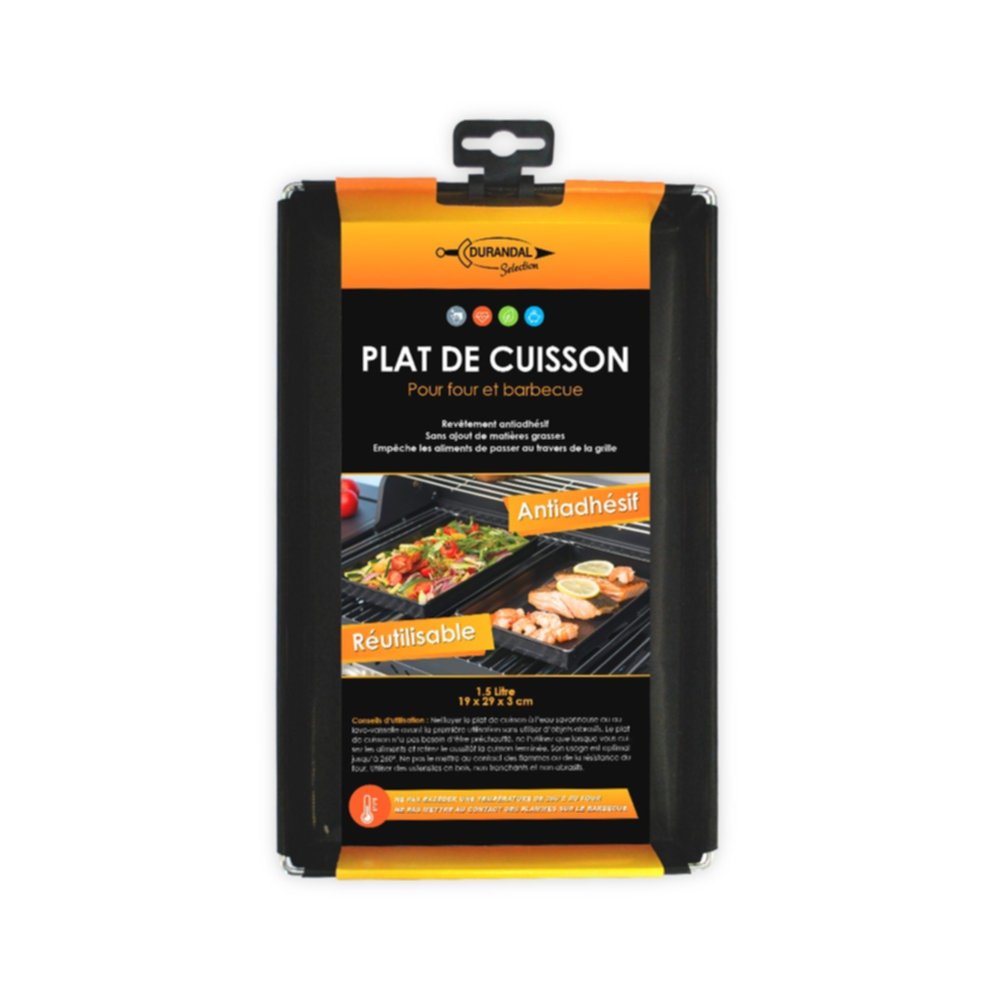 Petit plat de cuisson barbecue/four 19x29x3cm - DURANDAL