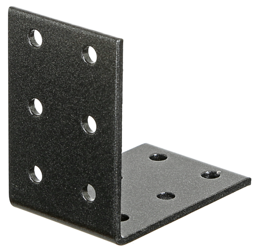 Équerre noir diamant Duravis® 60x60x40mm - ALBERTS