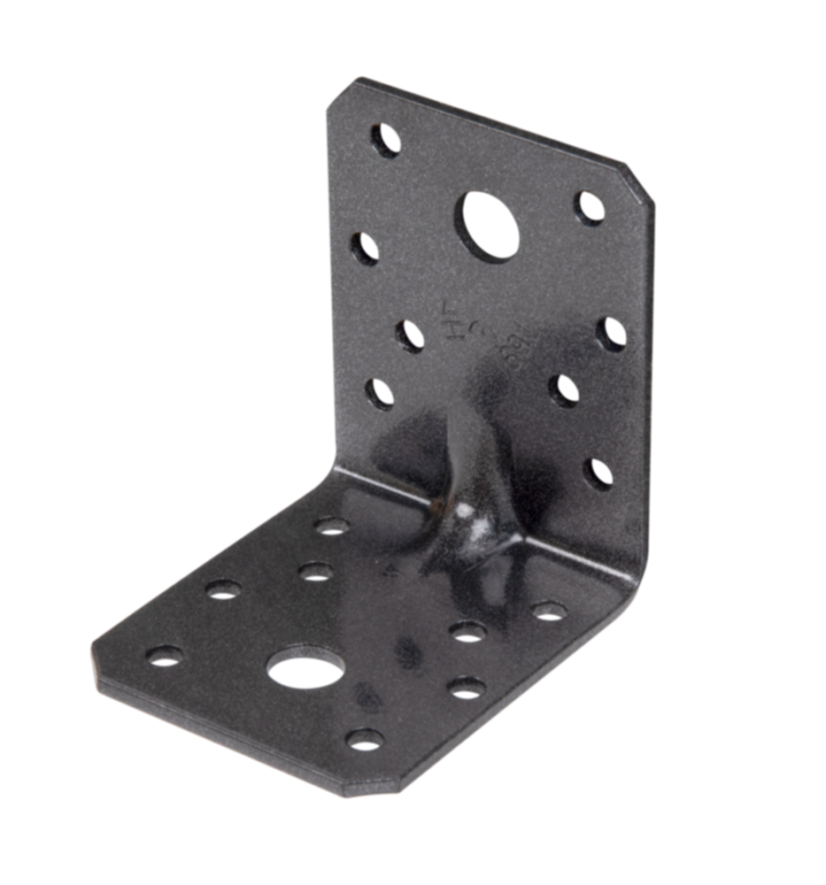 Équerre renforcée noir diamant Duravis® 70x70x55mm - ALBERTS