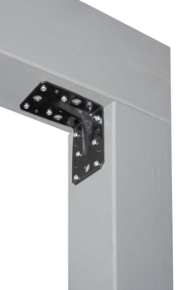 Équerre renforcée noir diamant Duravis® 90x90x65mm - ALBERTS