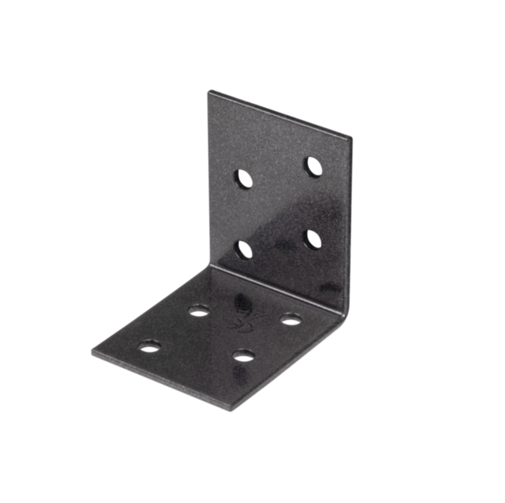 Équerre noir diamant Duravis® 50x50x40mm - ALBERTS