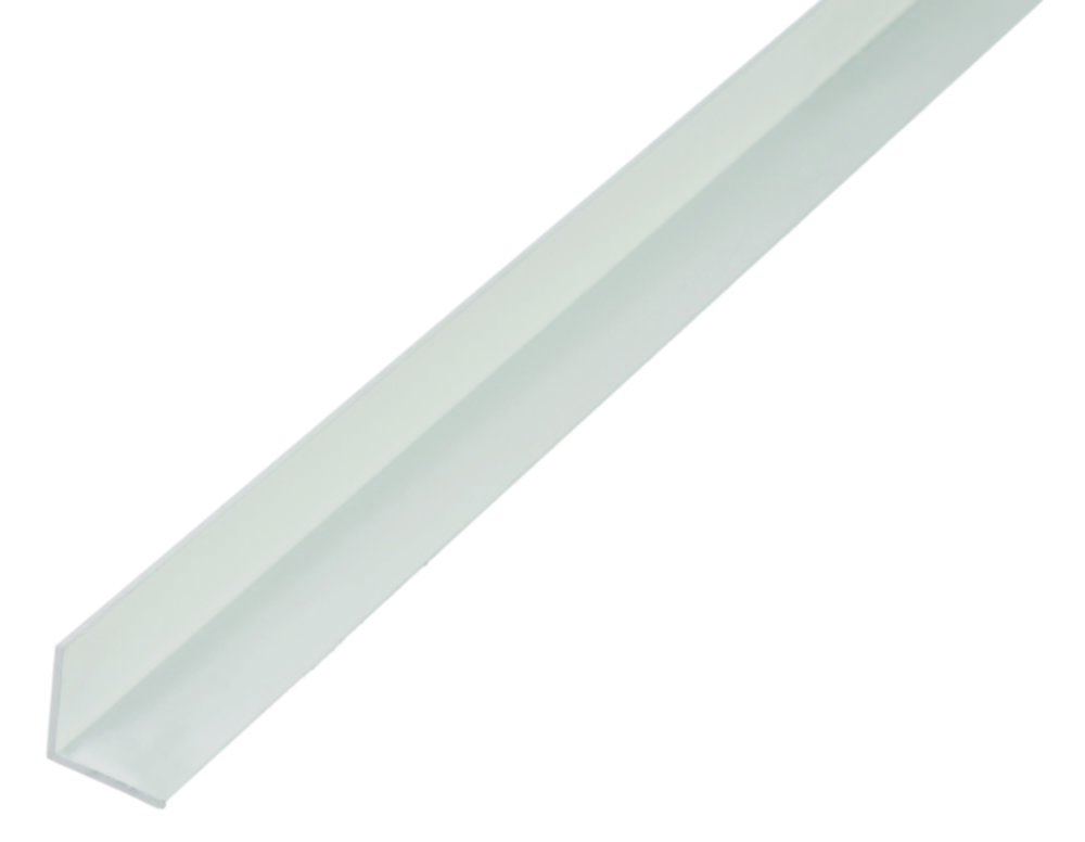 Cornière alu plastifié blanc 20x20x1,5mm/2m - ALBERTS