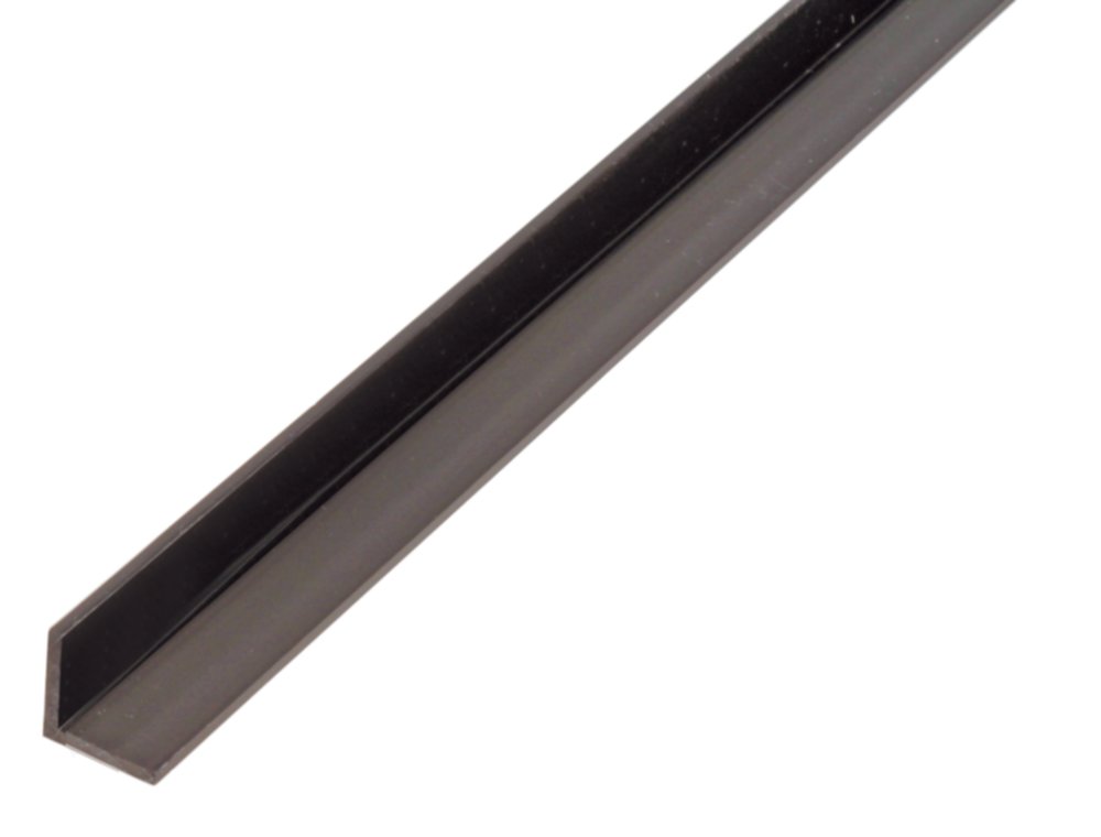 Cornière PVC noir 25x25x1,8mm/1m - ALBERTS