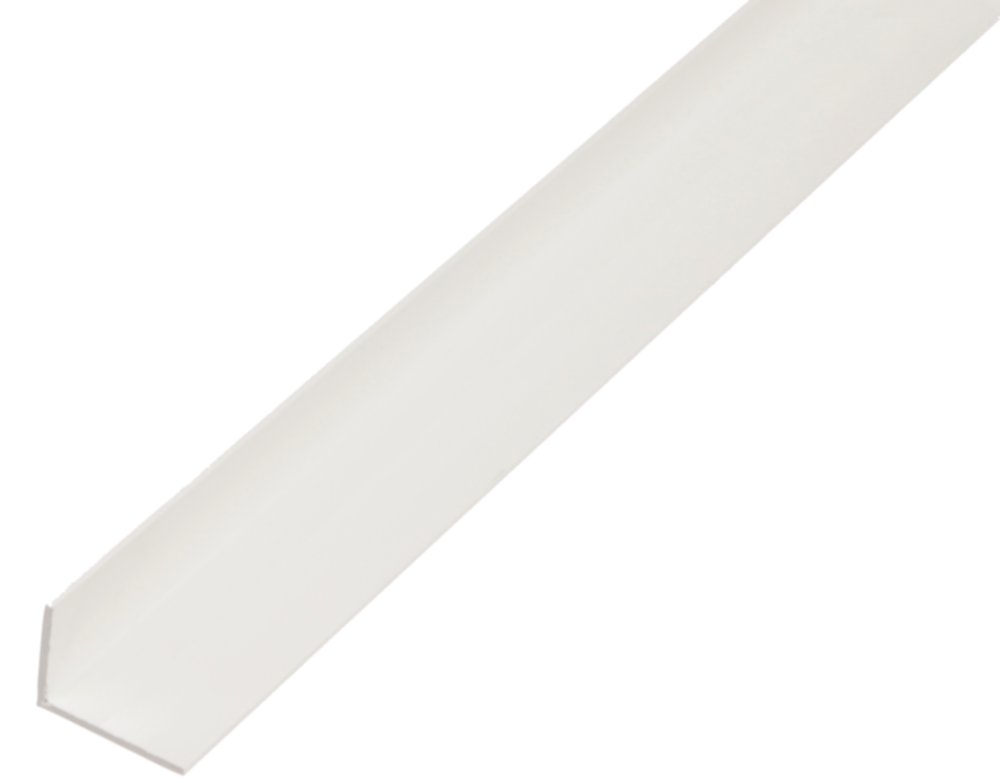 Cornière PVC blanc 20x10x1,5mm/1m - ALBERTS