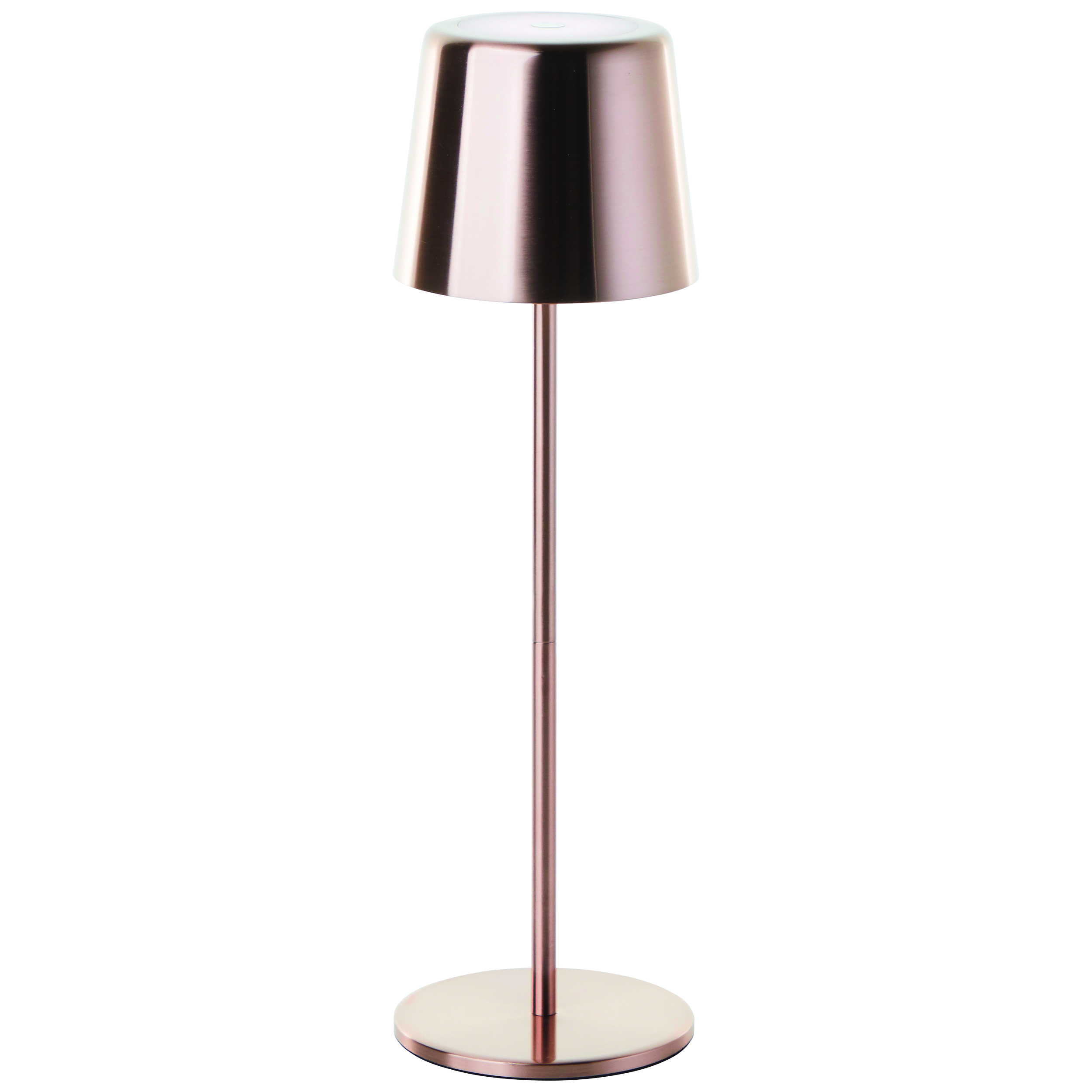 Lampe de table sans fil led xaana cuivré rosé