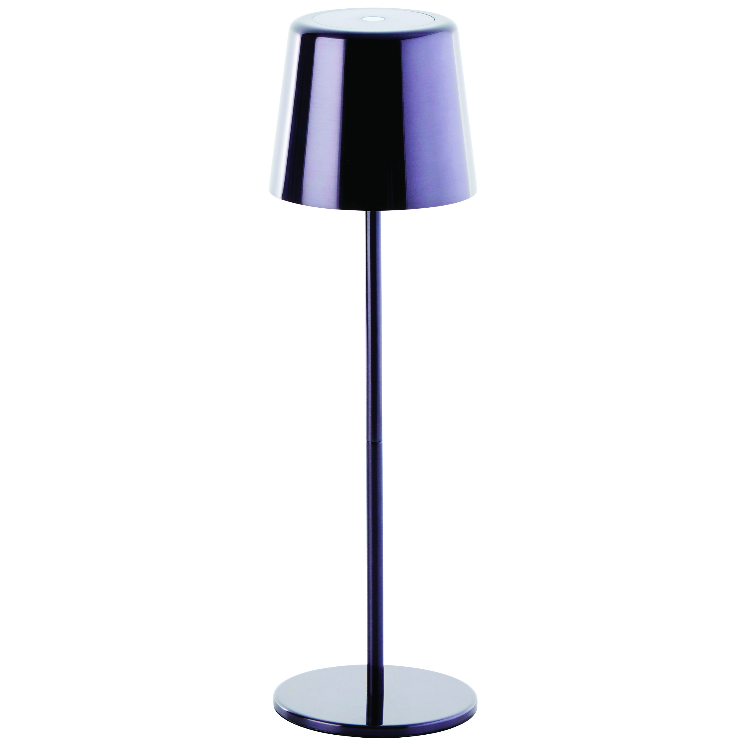 Lampe de table sans fil led xaana noir métallisé