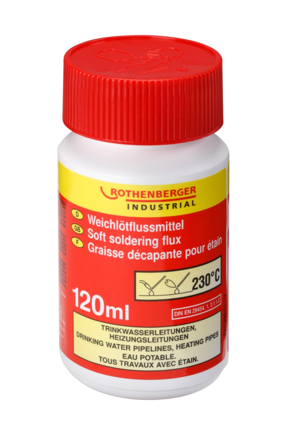 Graisse décapante 120 mL p/étain - ROTHENBERGER