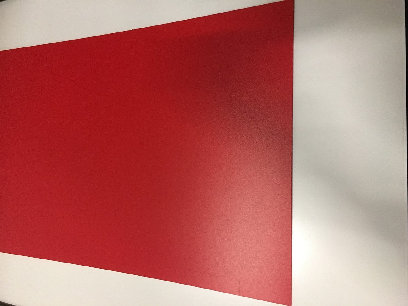 Plaque plane PVC rouge opaque 100 x 100 cm +/- 3mm